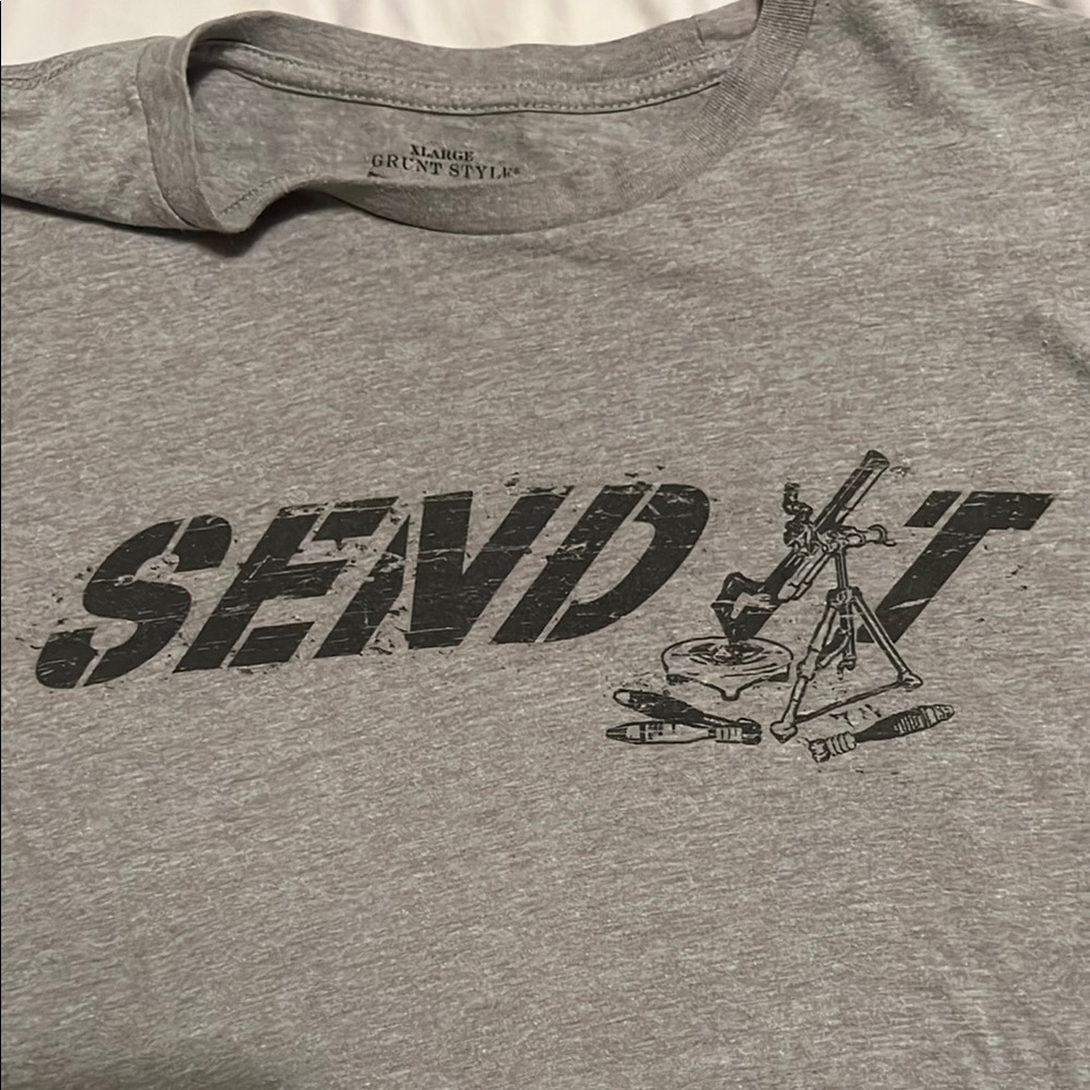 Grunt Style Gray Graphic T-Shirt